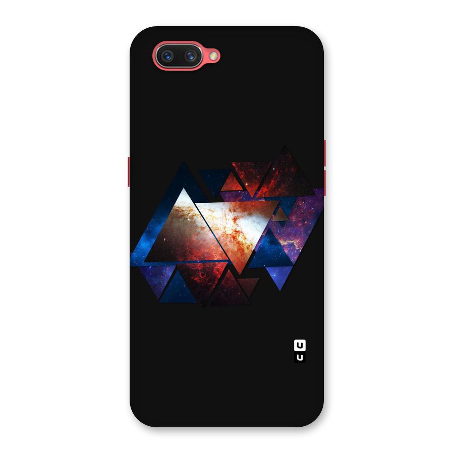 Fire Galaxy Triangles Back Case for Oppo A3s