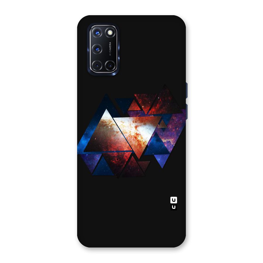 Fire Galaxy Triangles Back Case for Oppo A52