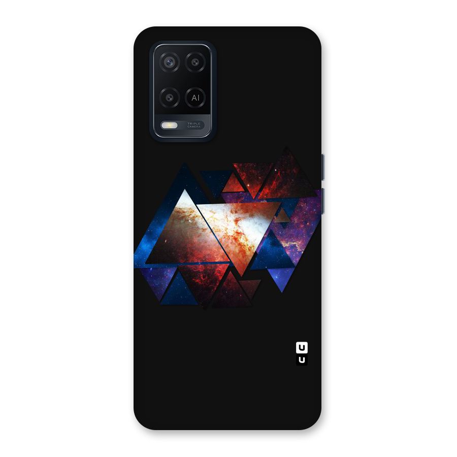 Fire Galaxy Triangles Back Case for Oppo A54