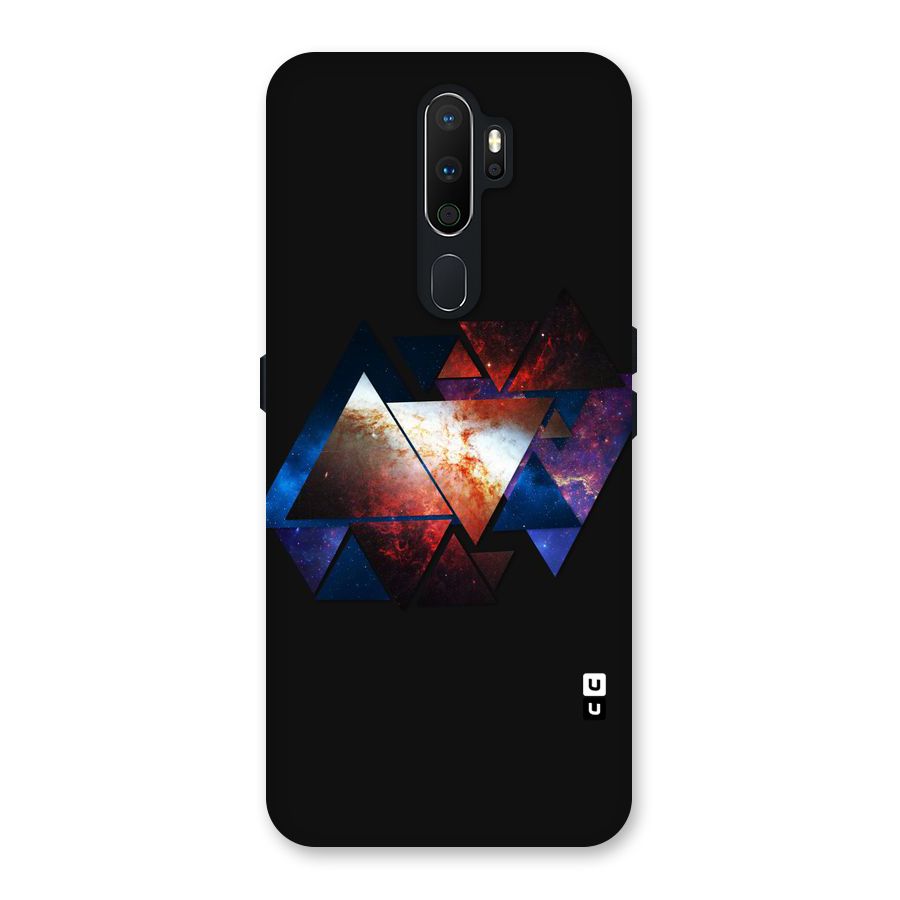 Fire Galaxy Triangles Back Case for Oppo A5 (2020)