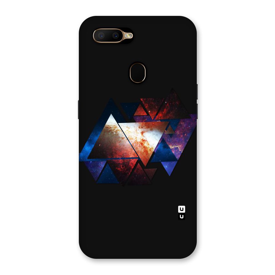 Fire Galaxy Triangles Back Case for Oppo A5s