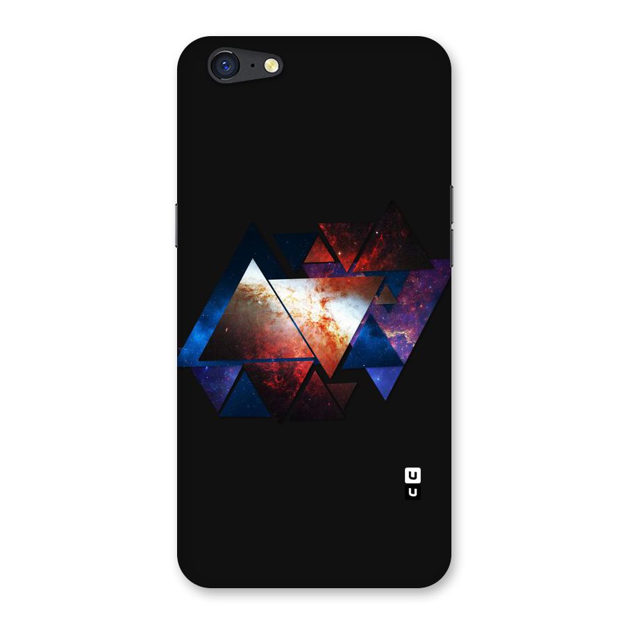 Fire Galaxy Triangles Back Case for Oppo A71