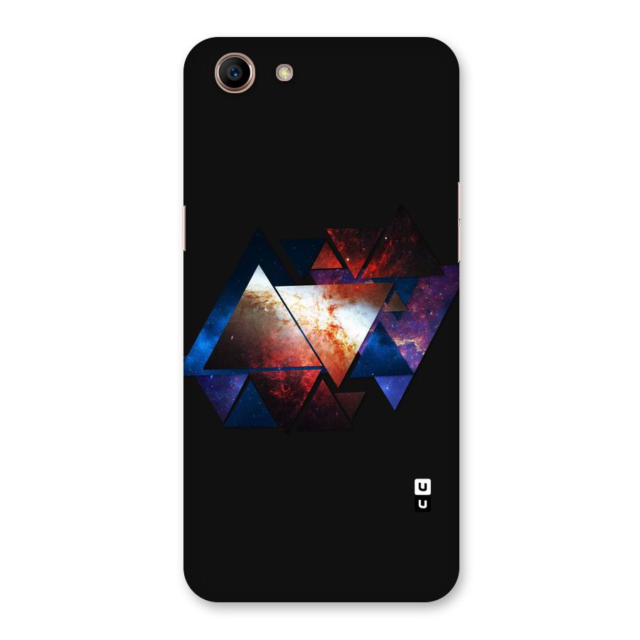 Fire Galaxy Triangles Back Case for Oppo A83 (2018)