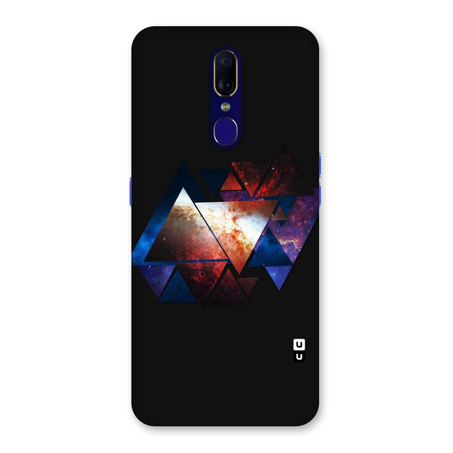 Fire Galaxy Triangles Back Case for Oppo A9