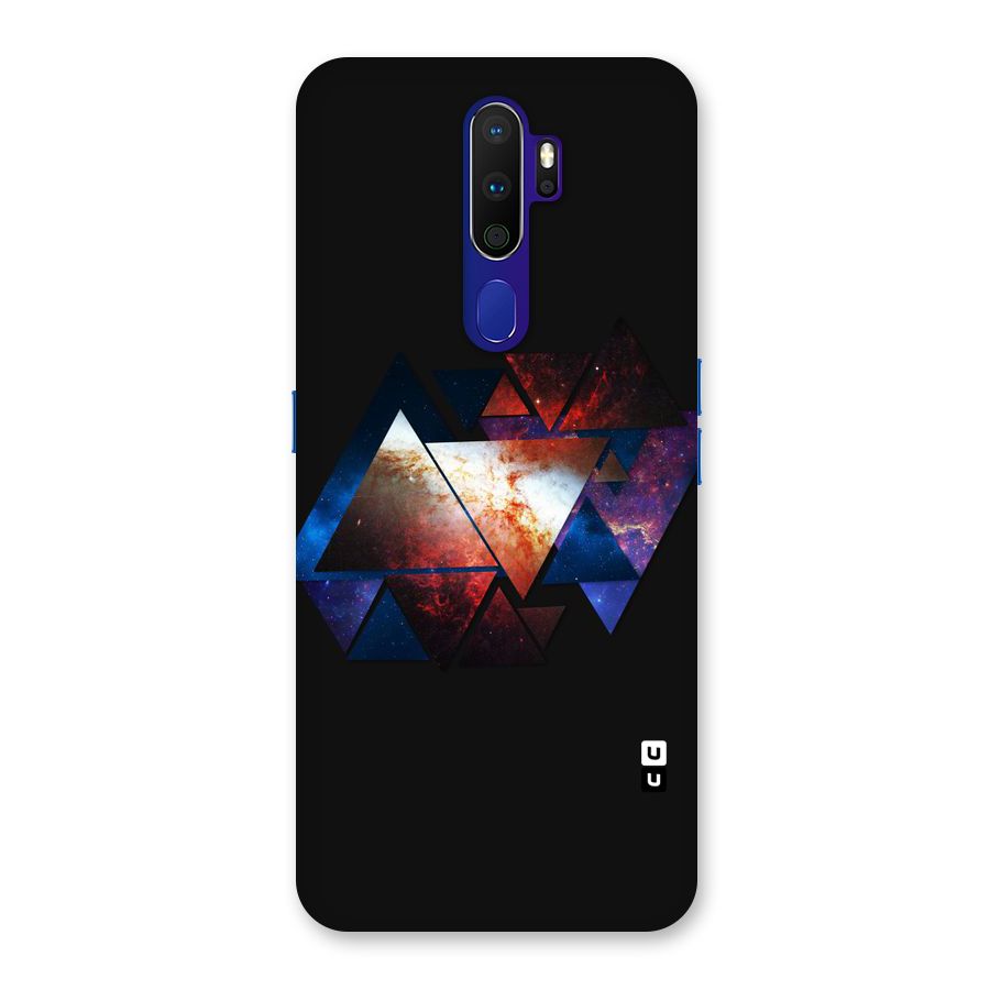 Fire Galaxy Triangles Back Case for Oppo A9 (2020)
