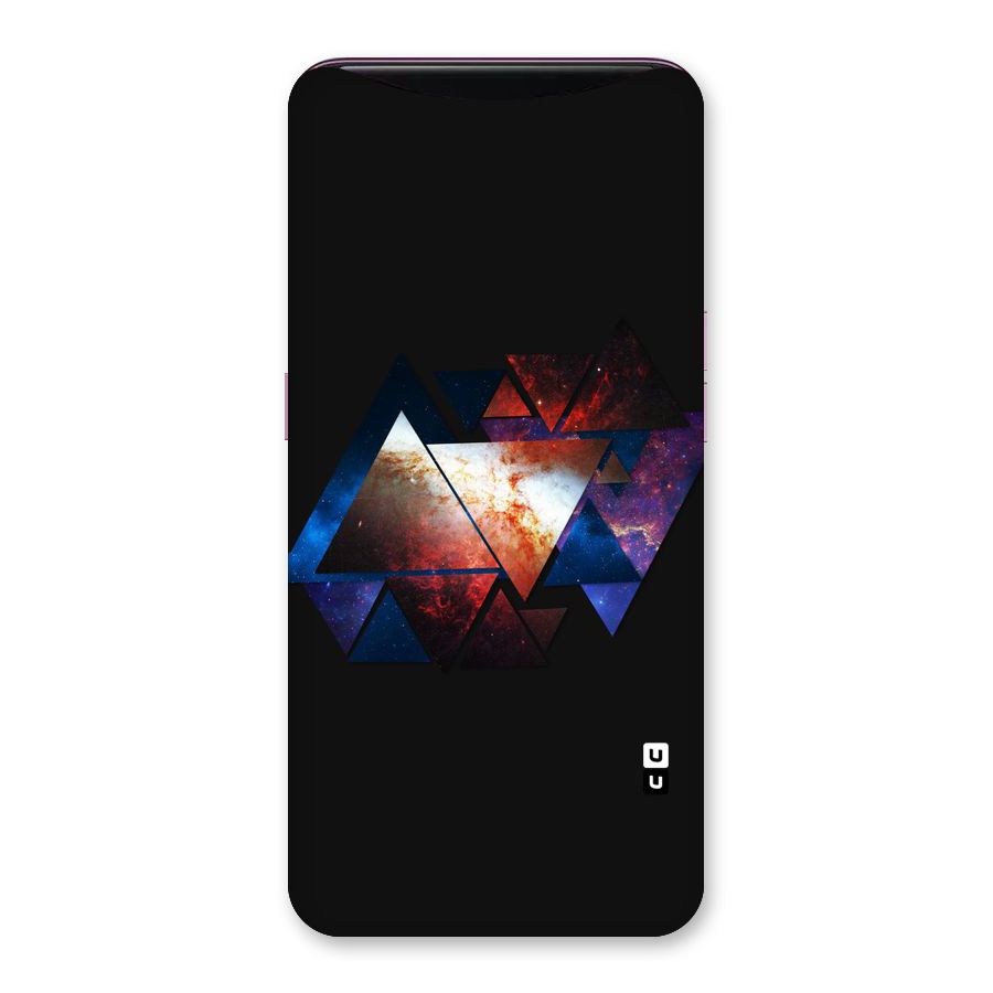 Fire Galaxy Triangles Back Case for Oppo Find X