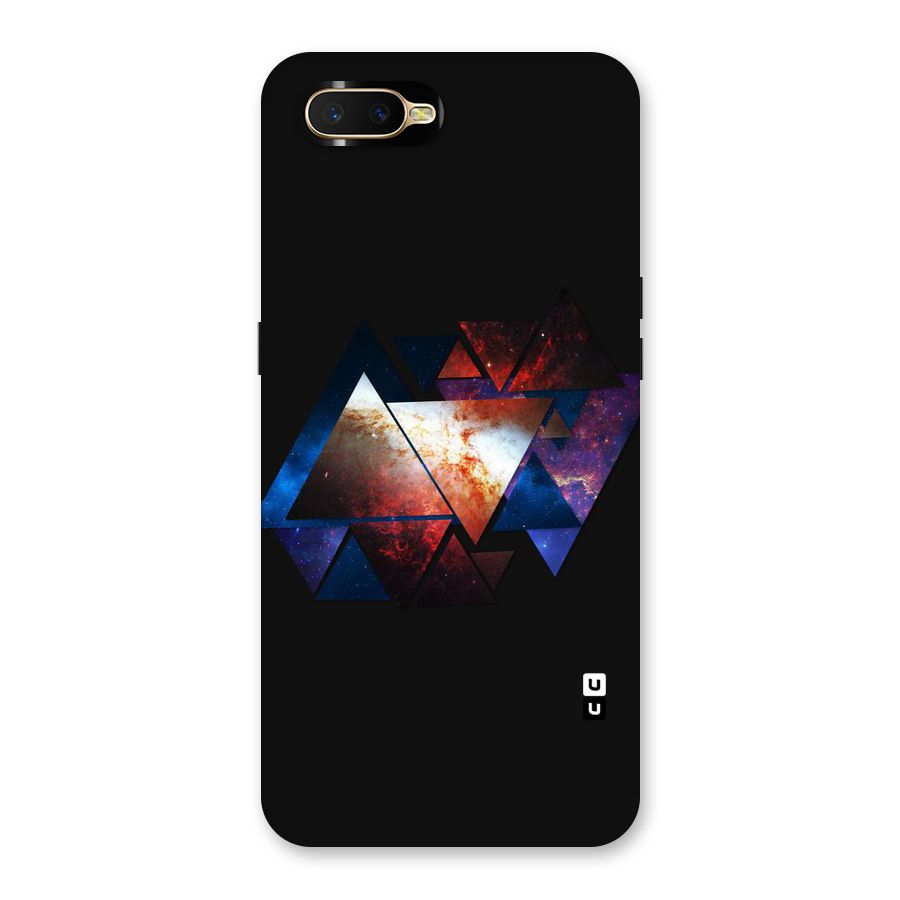 Fire Galaxy Triangles Back Case for Oppo K1