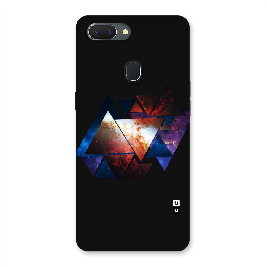 Fire Galaxy Triangles Back Case for Oppo Realme 2