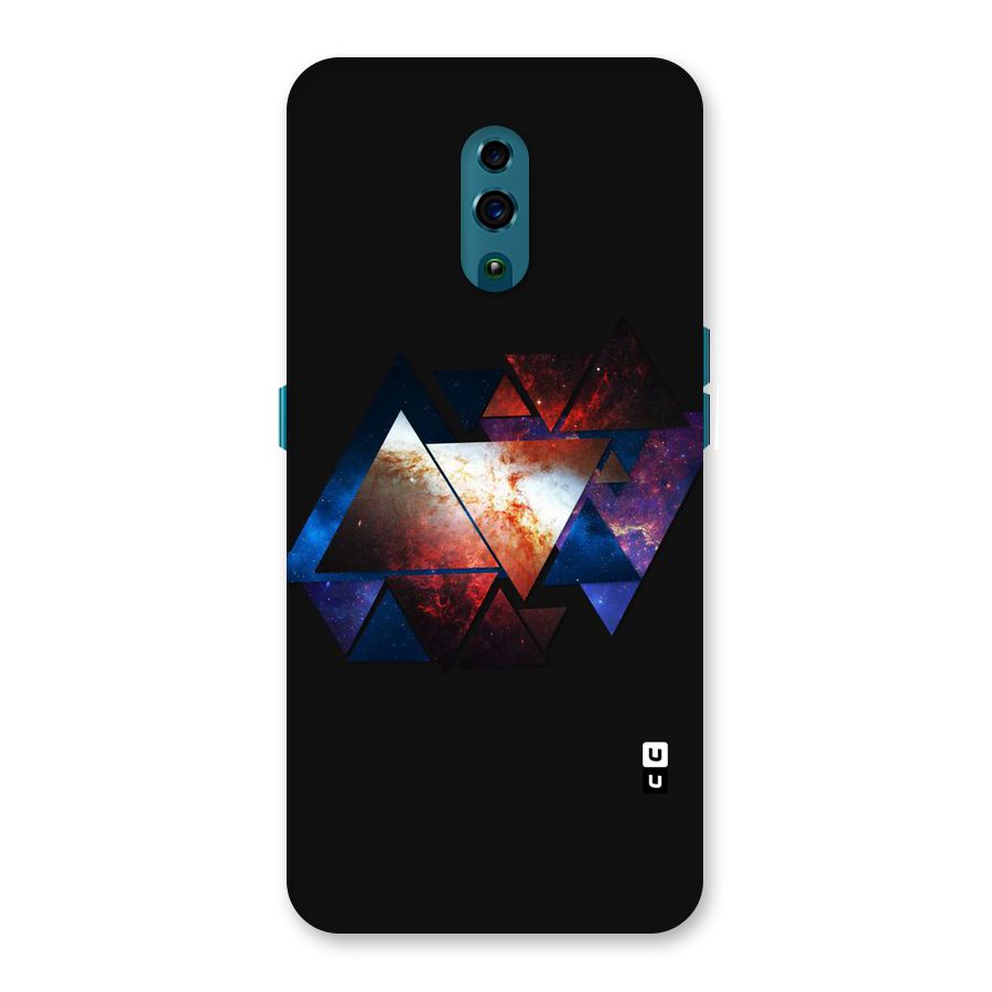 Fire Galaxy Triangles Back Case for Oppo Reno