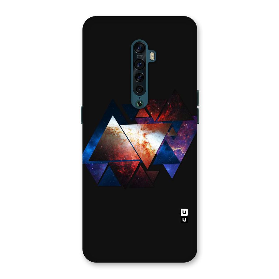 Fire Galaxy Triangles Back Case for Oppo Reno2
