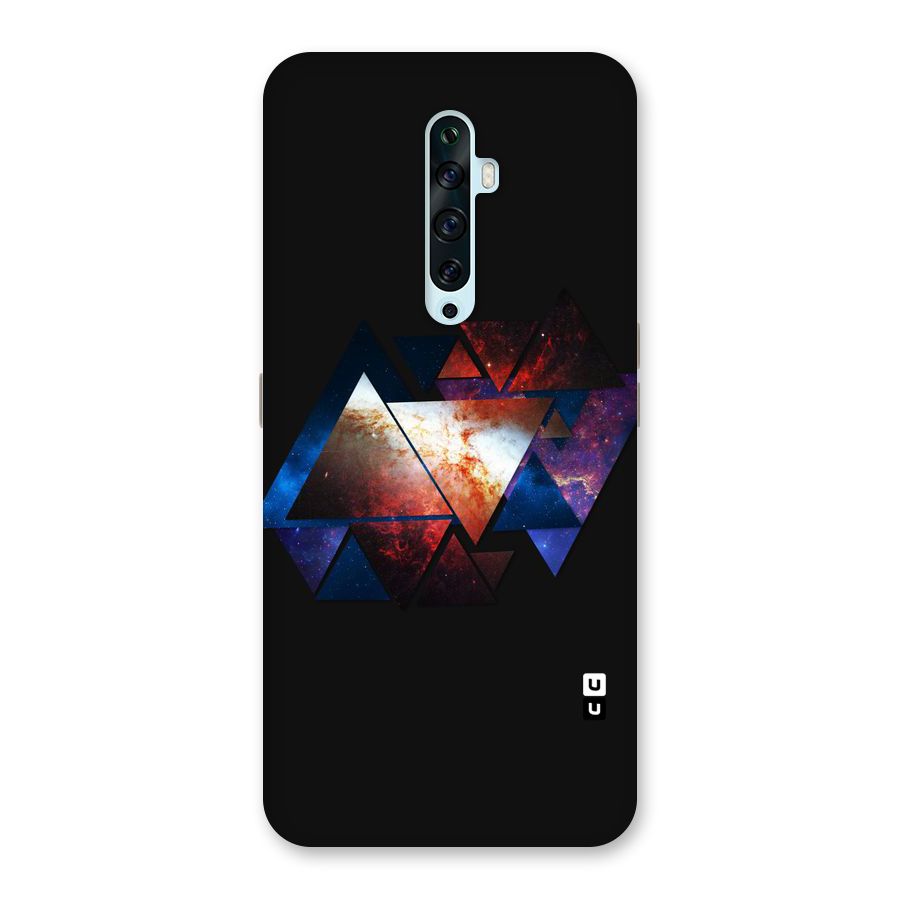Fire Galaxy Triangles Back Case for Oppo Reno2 F