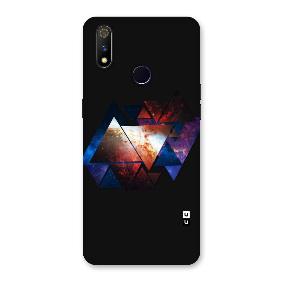 Fire Galaxy Triangles Back Case for Realme 3 Pro