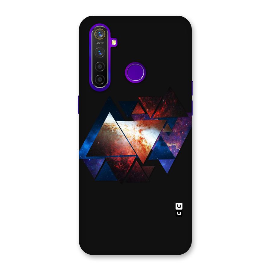 Fire Galaxy Triangles Back Case for Realme 5 Pro
