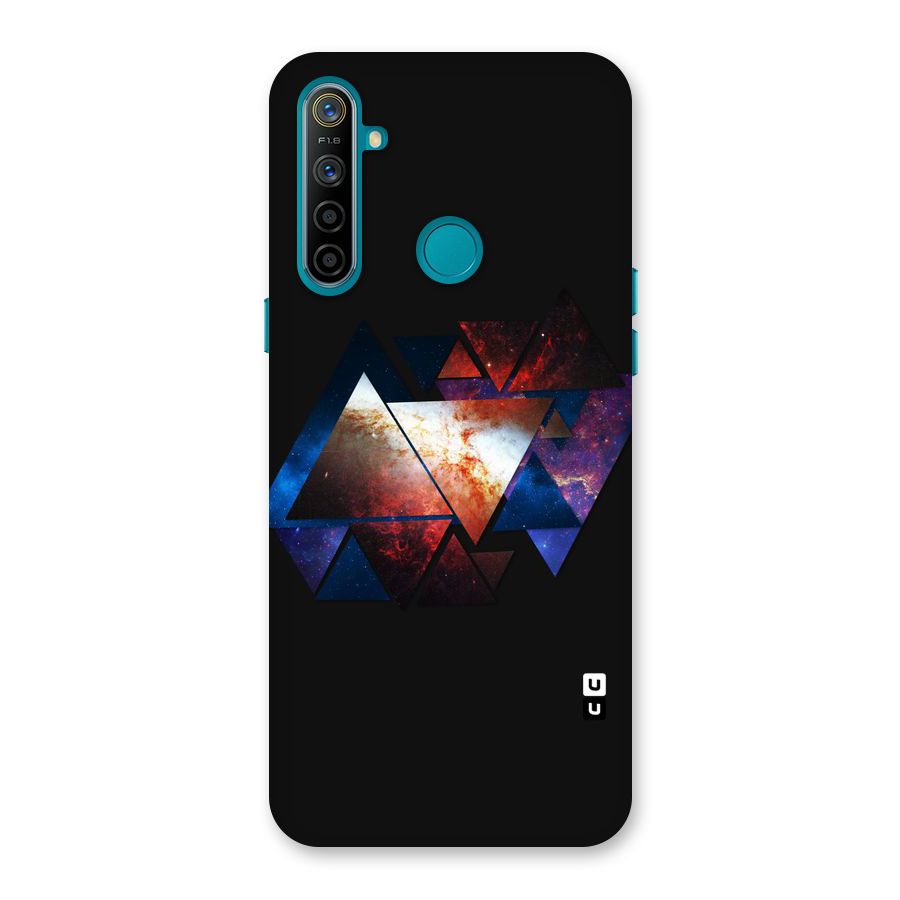 Fire Galaxy Triangles Back Case for Realme 5i