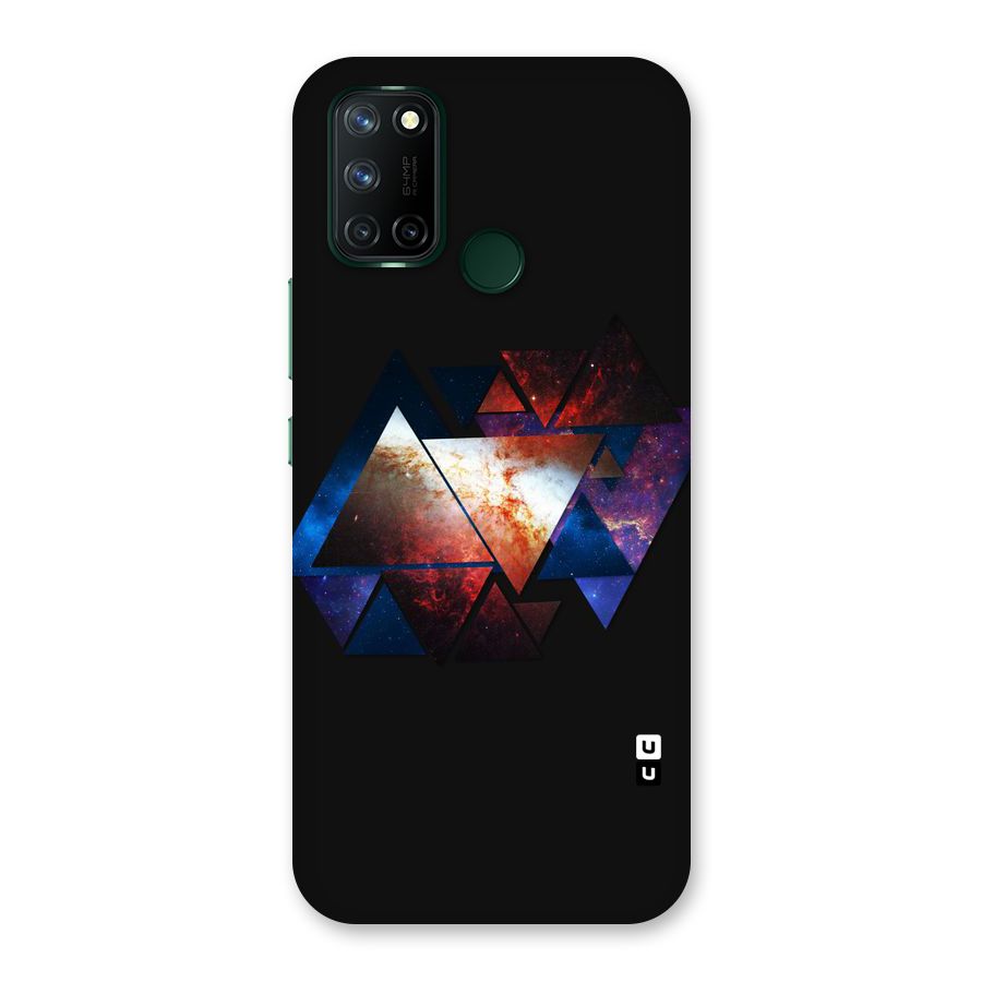 Fire Galaxy Triangles Back Case for Realme 7i