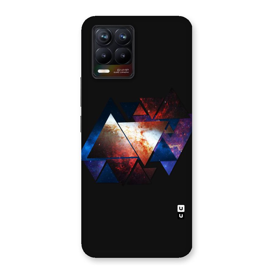 Fire Galaxy Triangles Back Case for Realme 8