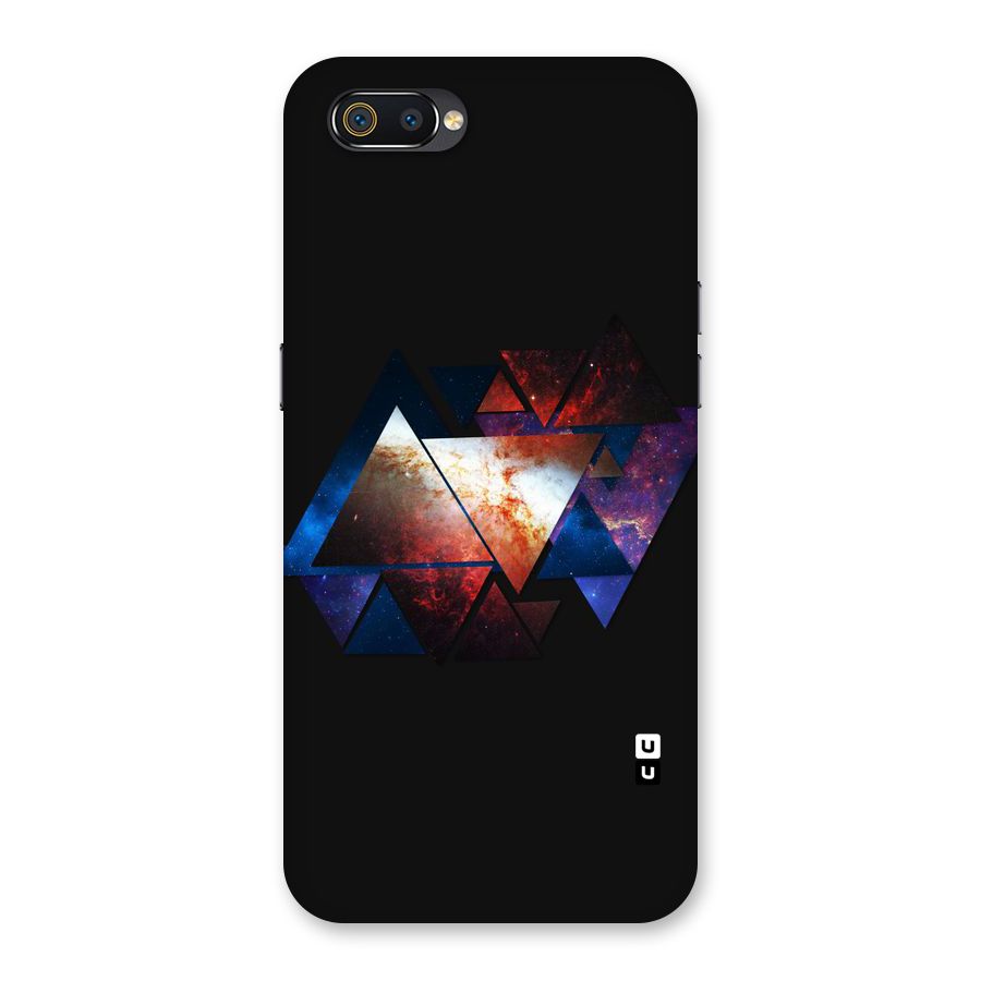 Fire Galaxy Triangles Back Case for Realme C2