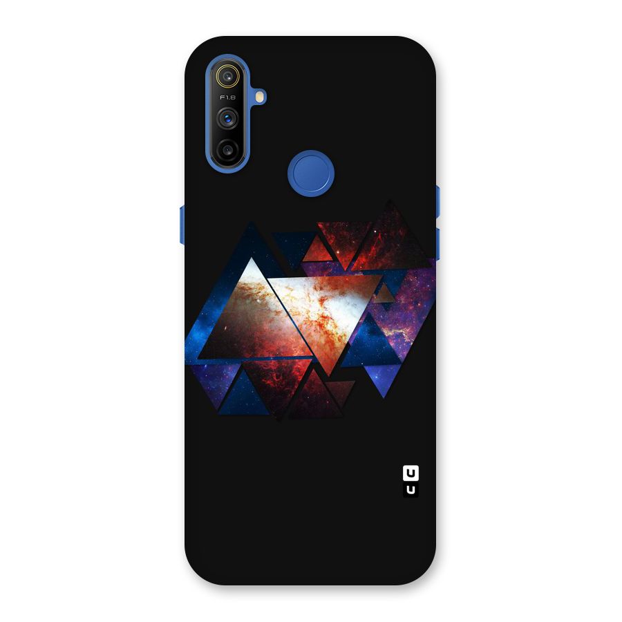 Fire Galaxy Triangles Back Case for Realme Narzo 10A