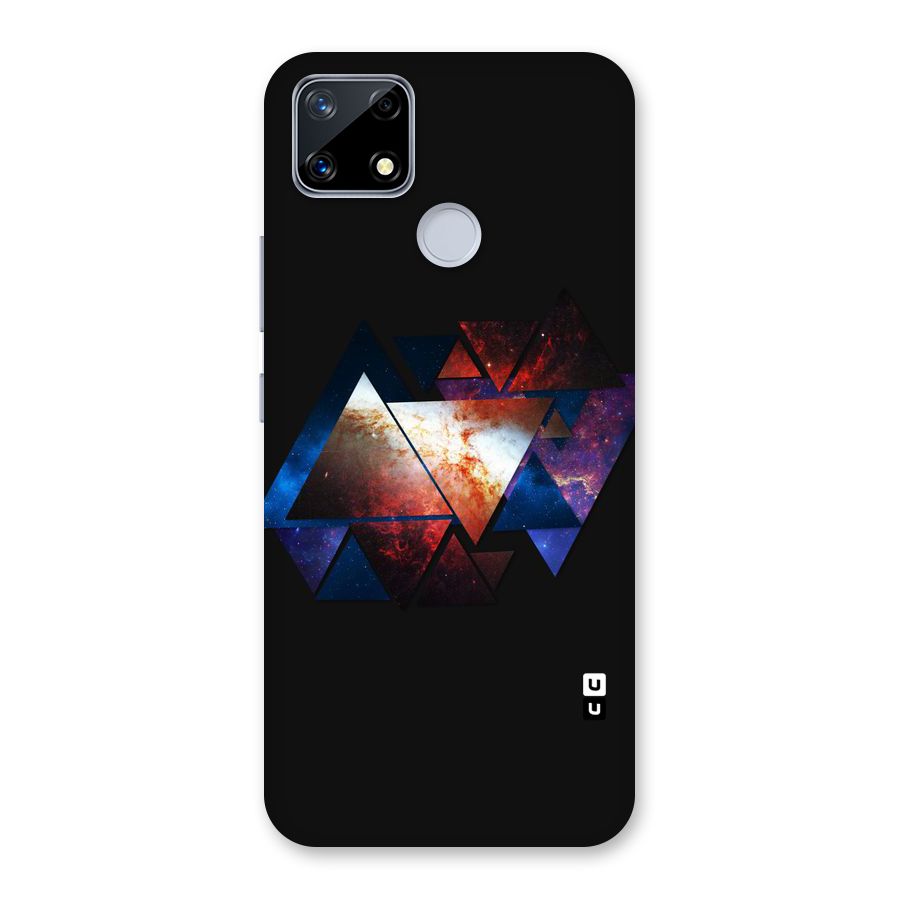 Fire Galaxy Triangles Back Case for Realme Narzo 20