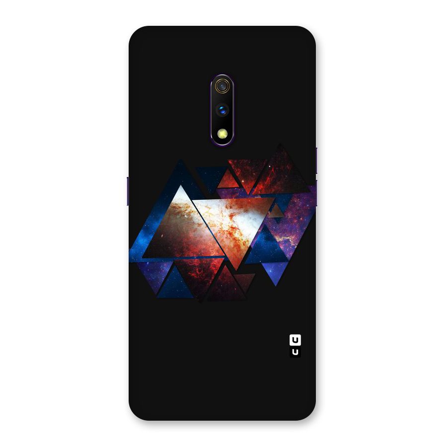 Fire Galaxy Triangles Back Case for Realme X