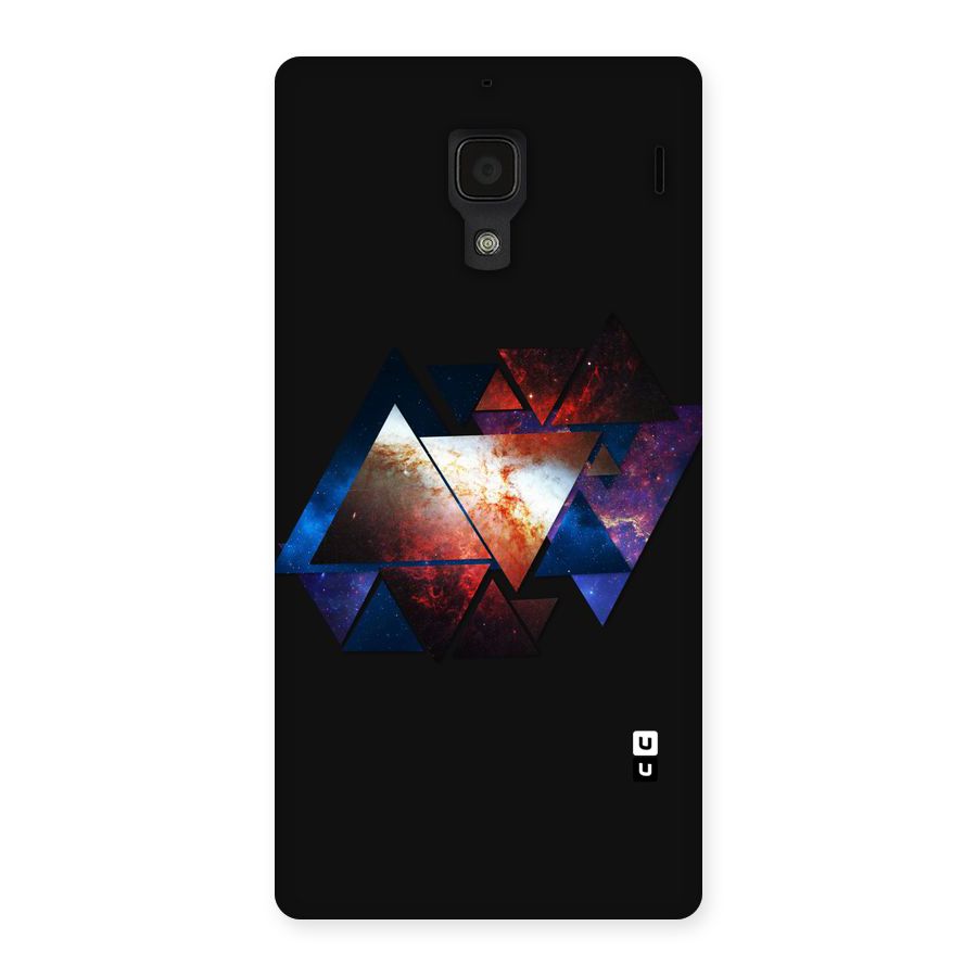 Fire Galaxy Triangles Back Case for Redmi 1S