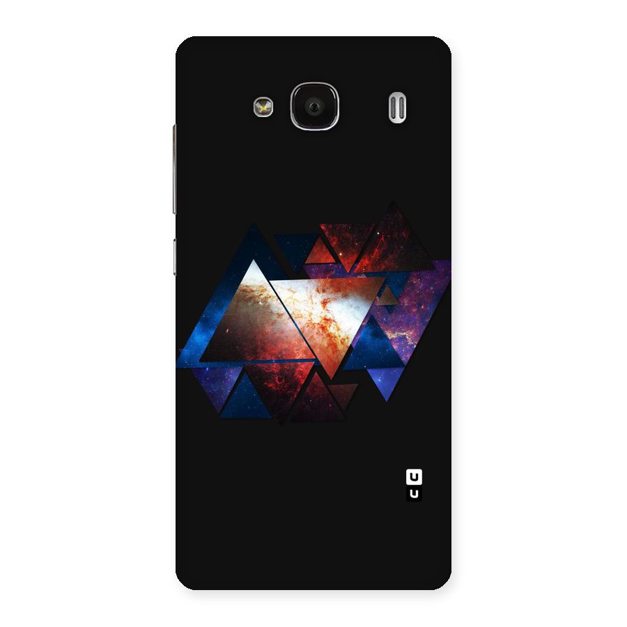Fire Galaxy Triangles Back Case for Redmi 2