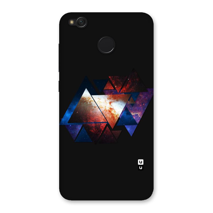 Fire Galaxy Triangles Back Case for Redmi 4