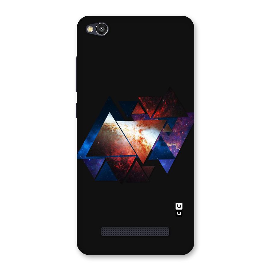 Fire Galaxy Triangles Back Case for Redmi 4A