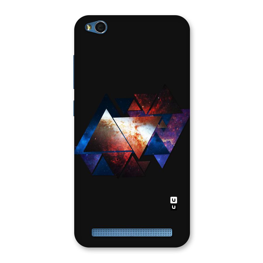 Fire Galaxy Triangles Back Case for Redmi 5A