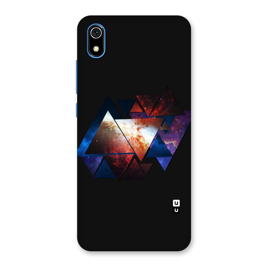 Fire Galaxy Triangles Back Case for Redmi 7A