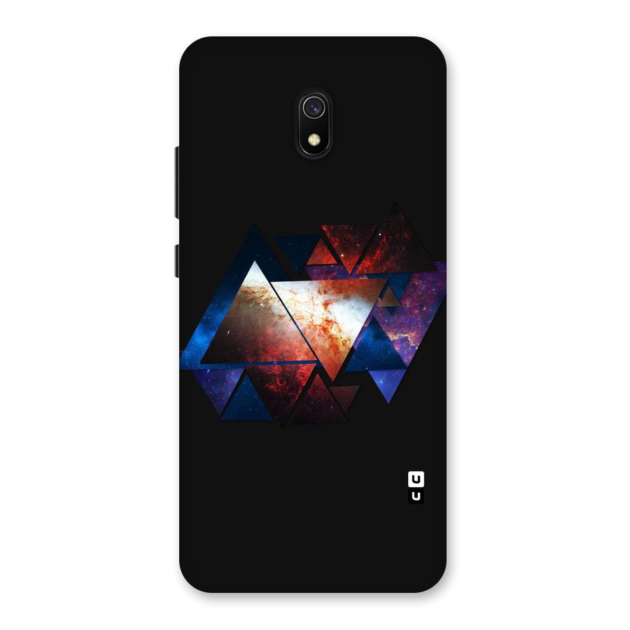 Fire Galaxy Triangles Back Case for Redmi 8A