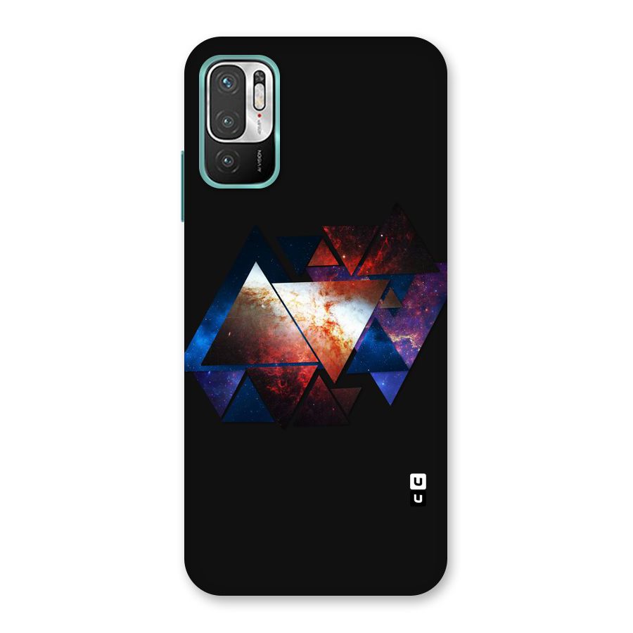 Fire Galaxy Triangles Back Case for Redmi Note 10T 5G