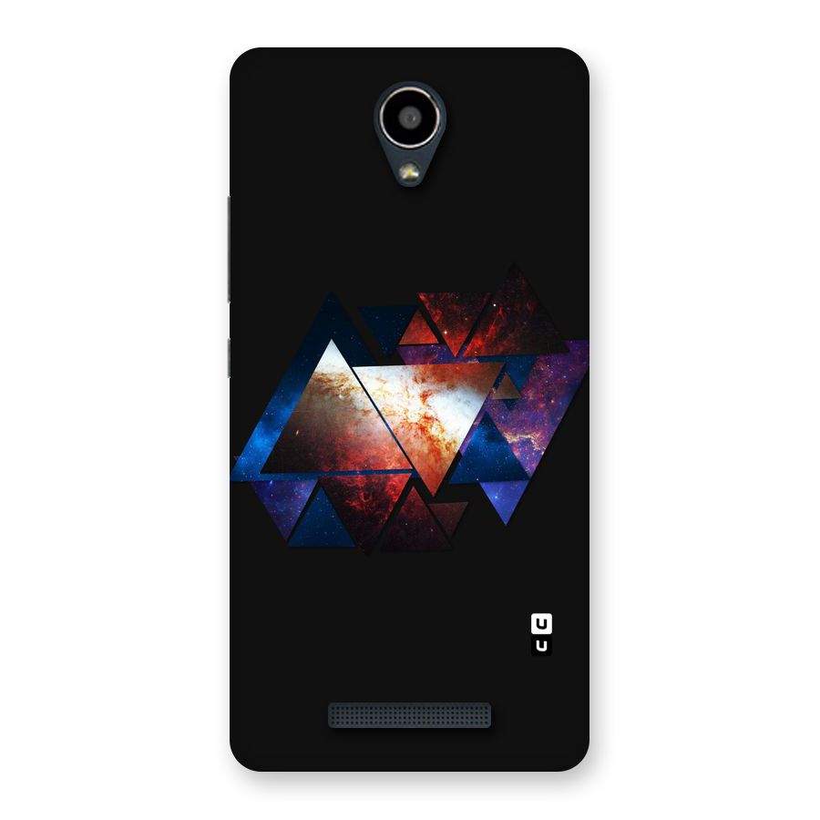 Fire Galaxy Triangles Back Case for Redmi Note 2