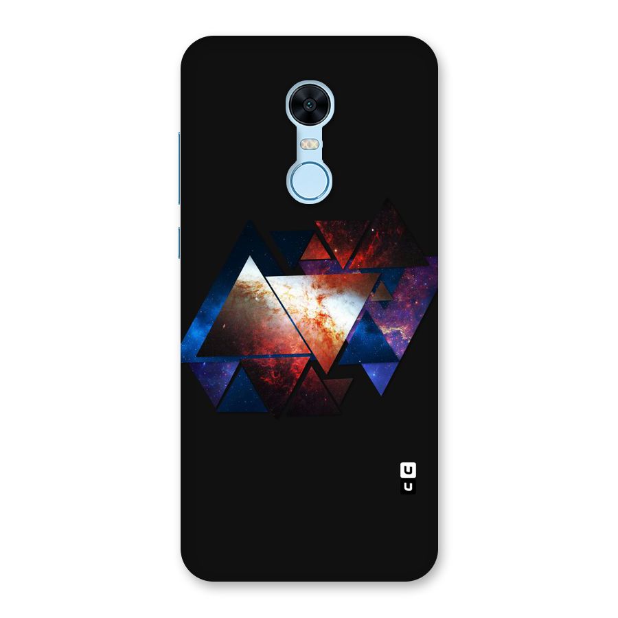 Fire Galaxy Triangles Back Case for Redmi Note 5