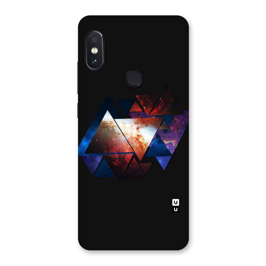 Fire Galaxy Triangles Back Case for Redmi Note 5 Pro
