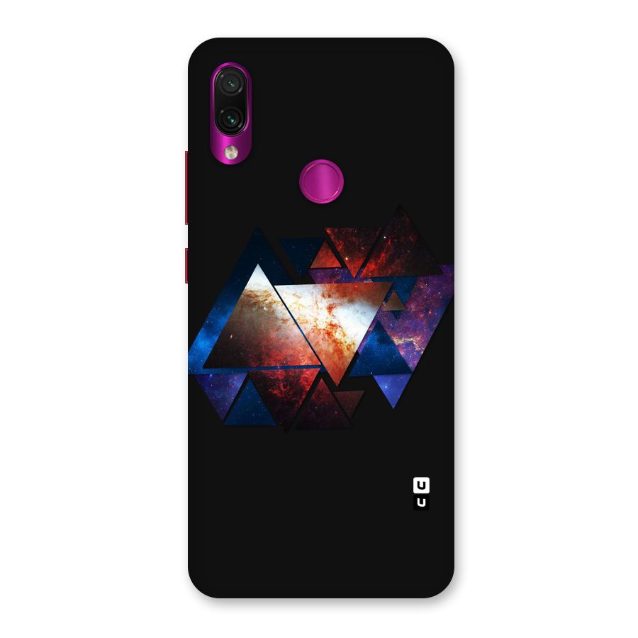 Fire Galaxy Triangles Back Case for Redmi Note 7 Pro