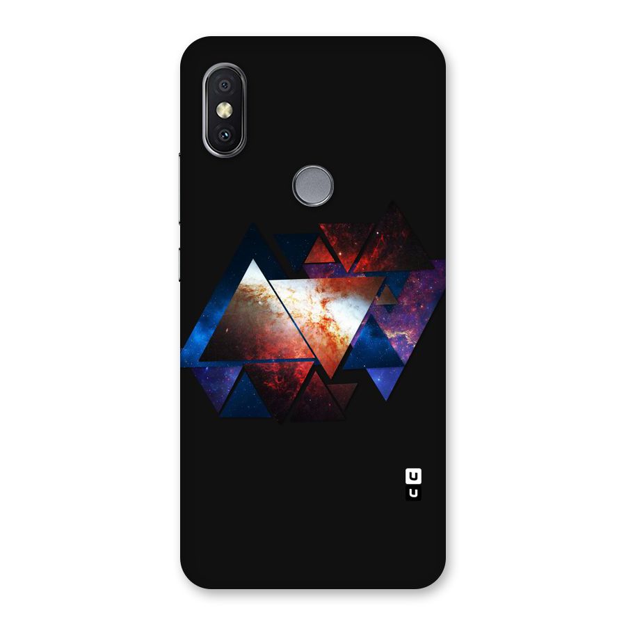 Fire Galaxy Triangles Back Case for Redmi Y2