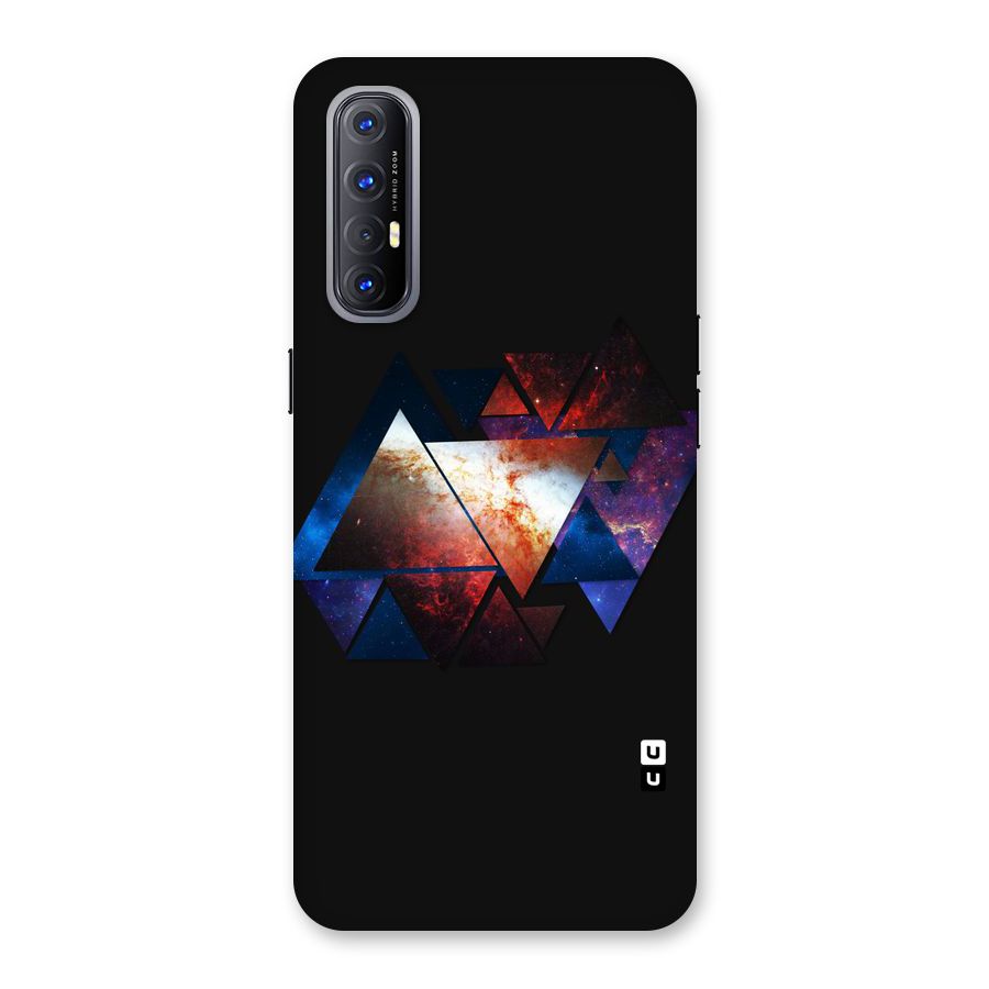 Fire Galaxy Triangles Back Case for Reno3 Pro
