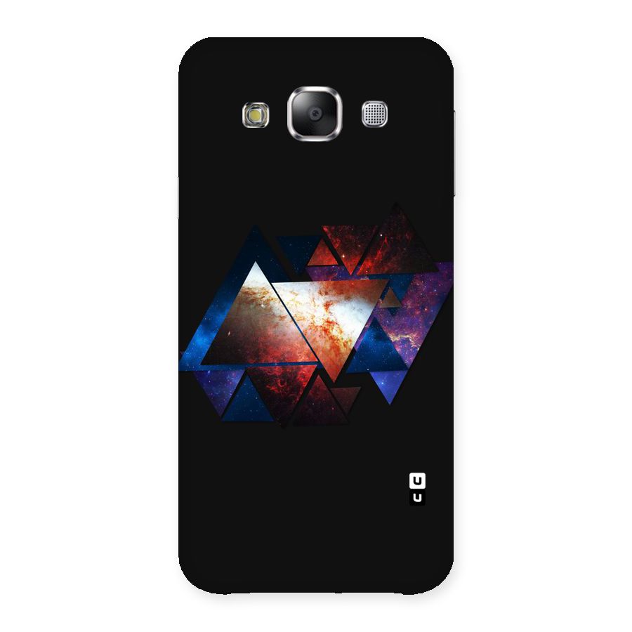 Fire Galaxy Triangles Back Case for Samsung Galaxy E5