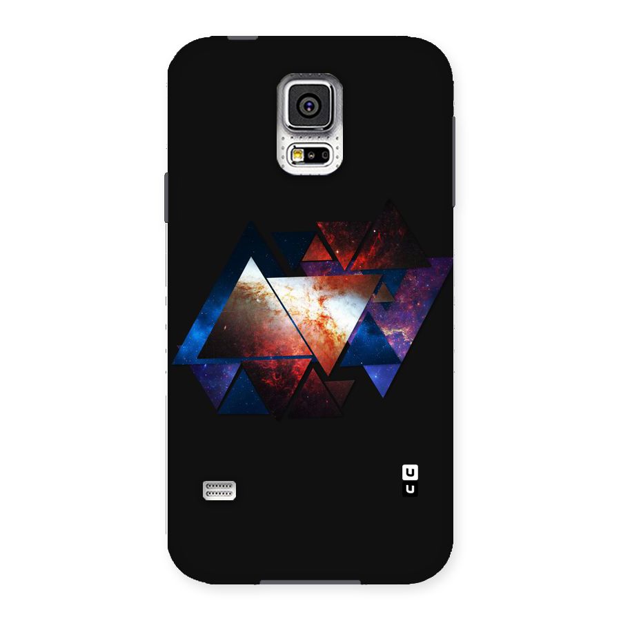Fire Galaxy Triangles Back Case for Samsung Galaxy S5