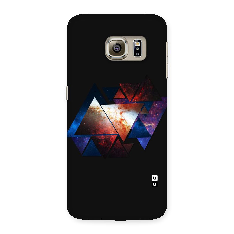 Fire Galaxy Triangles Back Case for Samsung Galaxy S6 Edge