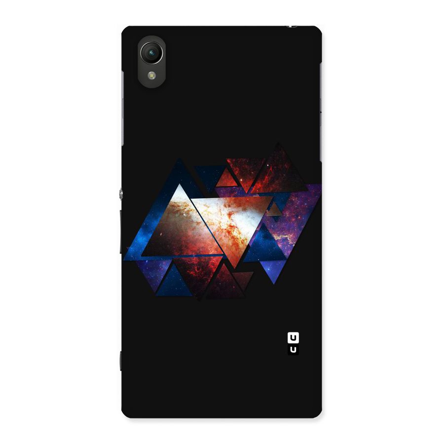 Fire Galaxy Triangles Back Case for Sony Xperia Z1