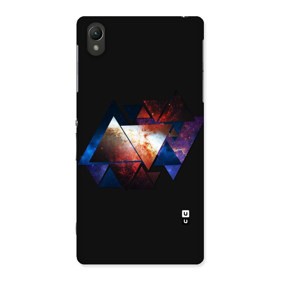 Fire Galaxy Triangles Back Case for Sony Xperia Z2