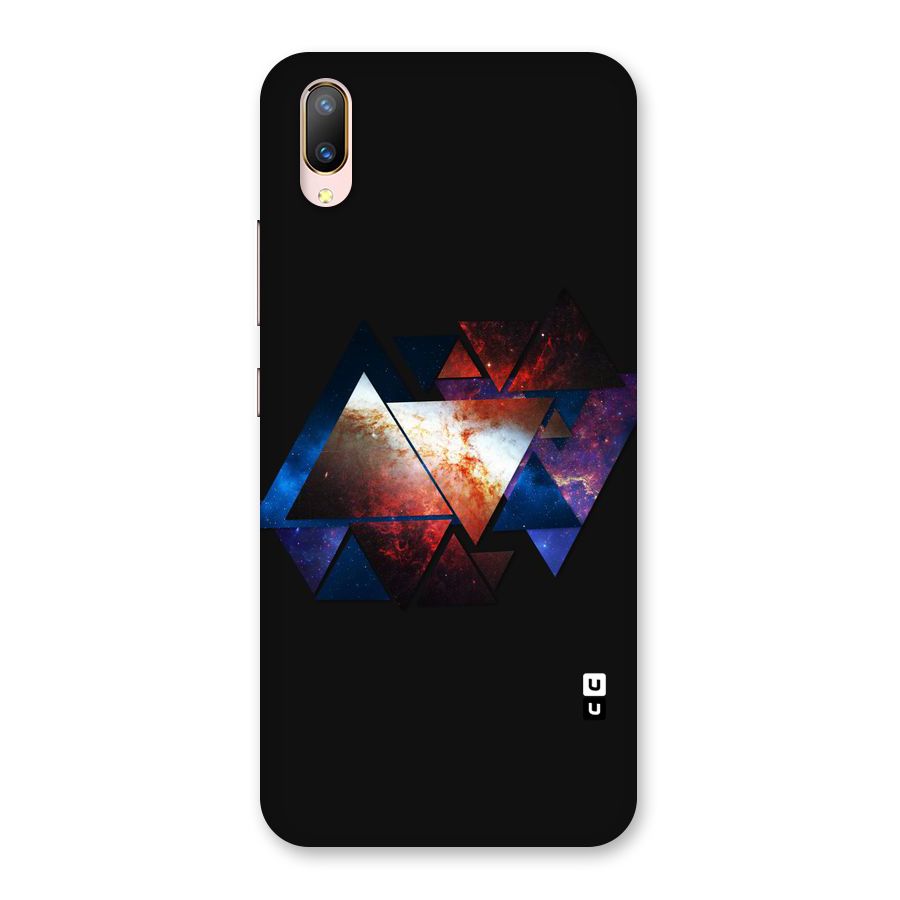 Fire Galaxy Triangles Back Case for Vivo V11 Pro