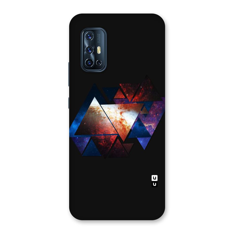 Fire Galaxy Triangles Back Case for Vivo V17