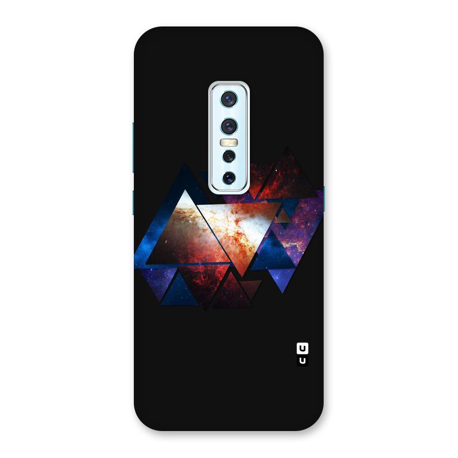 Fire Galaxy Triangles Back Case for Vivo V17 Pro