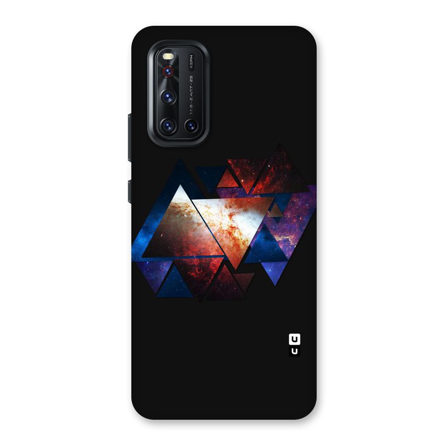 Fire Galaxy Triangles Back Case for Vivo V19