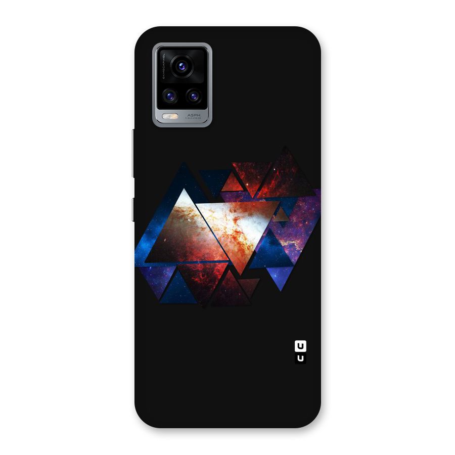 Fire Galaxy Triangles Back Case for Vivo V20