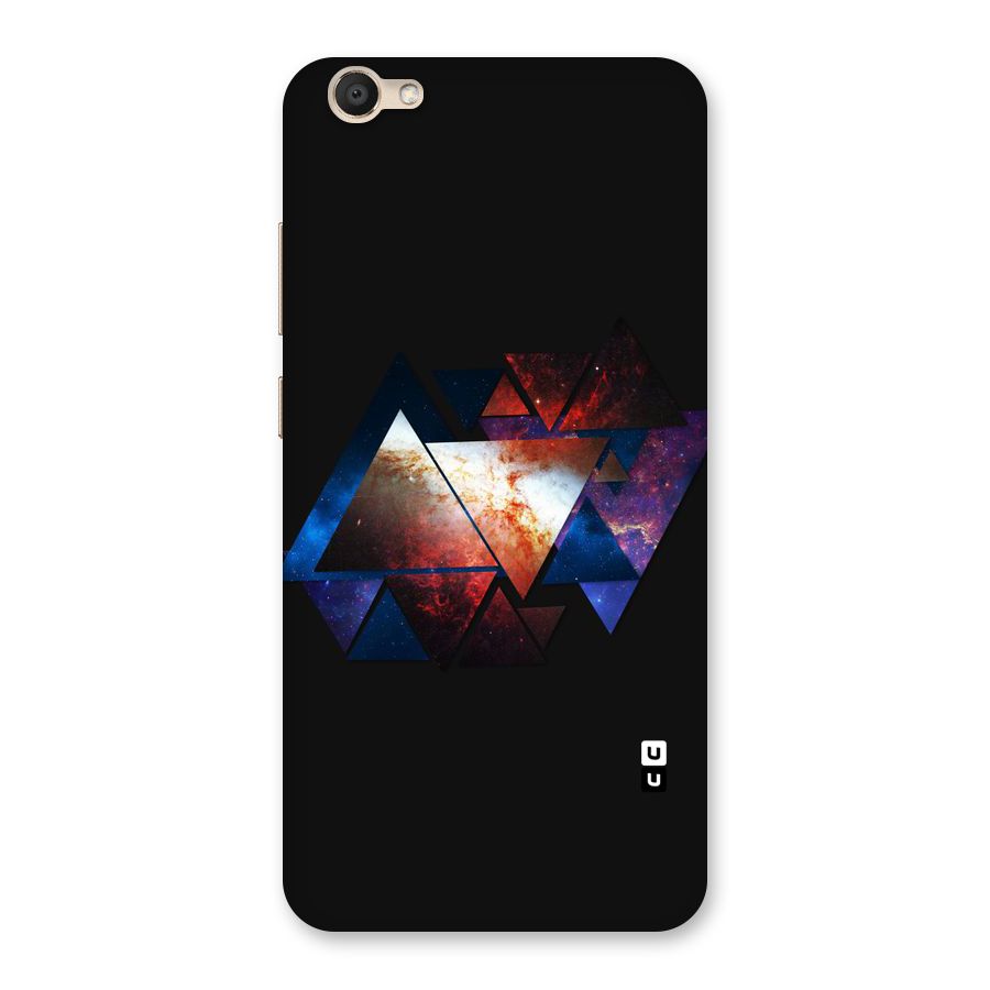 Fire Galaxy Triangles Back Case for Vivo V5