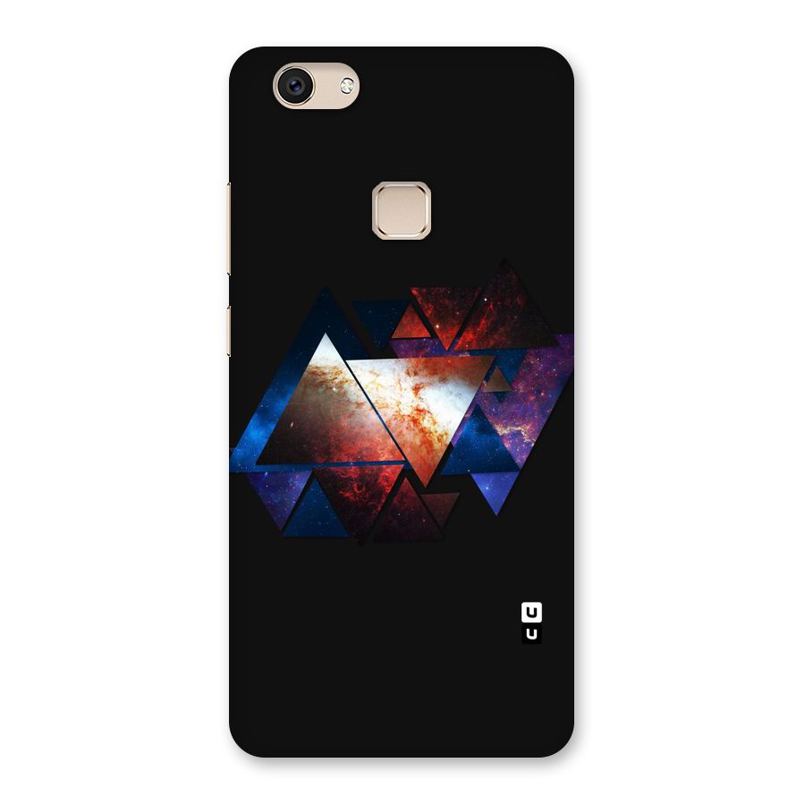 Fire Galaxy Triangles Back Case for Vivo V7
